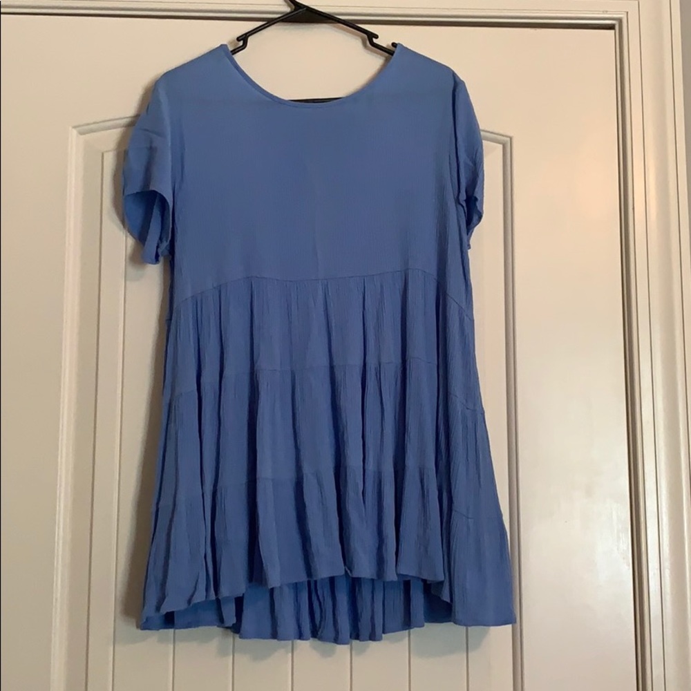 Light Blue Tiered shirt